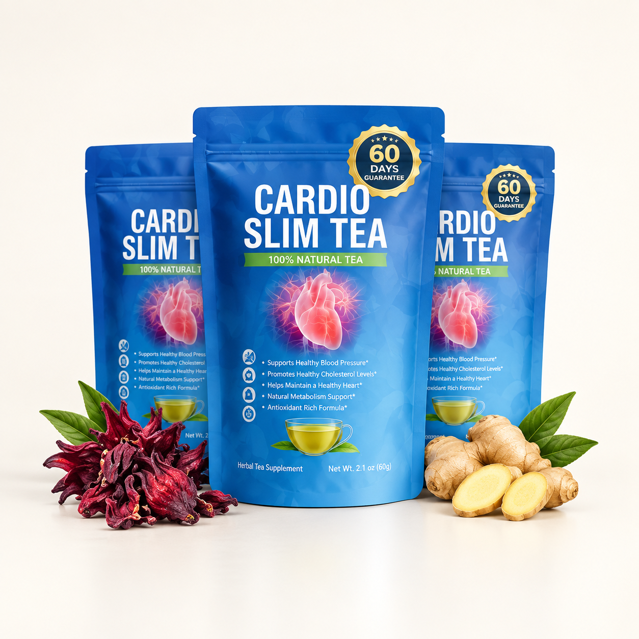 cardio slim tea, natural supplement for weight loss and heart health