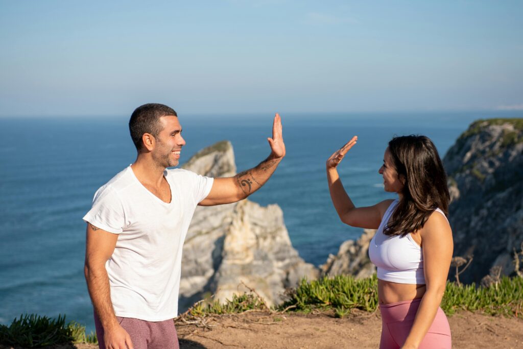 Healthy energetic person who reversed insulin resistance naturally through lifestyle habits and natural supplements