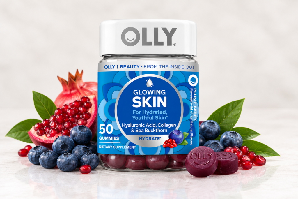 OLLY Glowing Skin Gummies with Collagen & Hyaluronic Acid