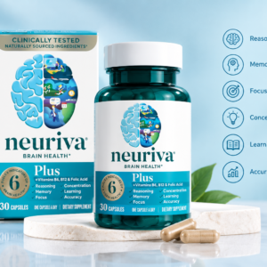 NEURIVA Plus brain supplement capsules for memory and focus
